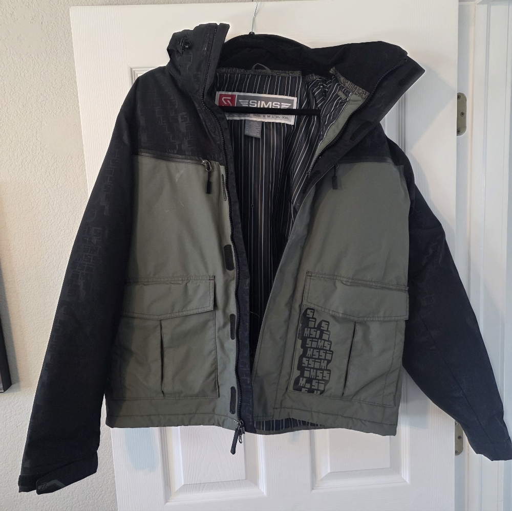 Sims Snowboard Ski Jacket Mens Size Medium